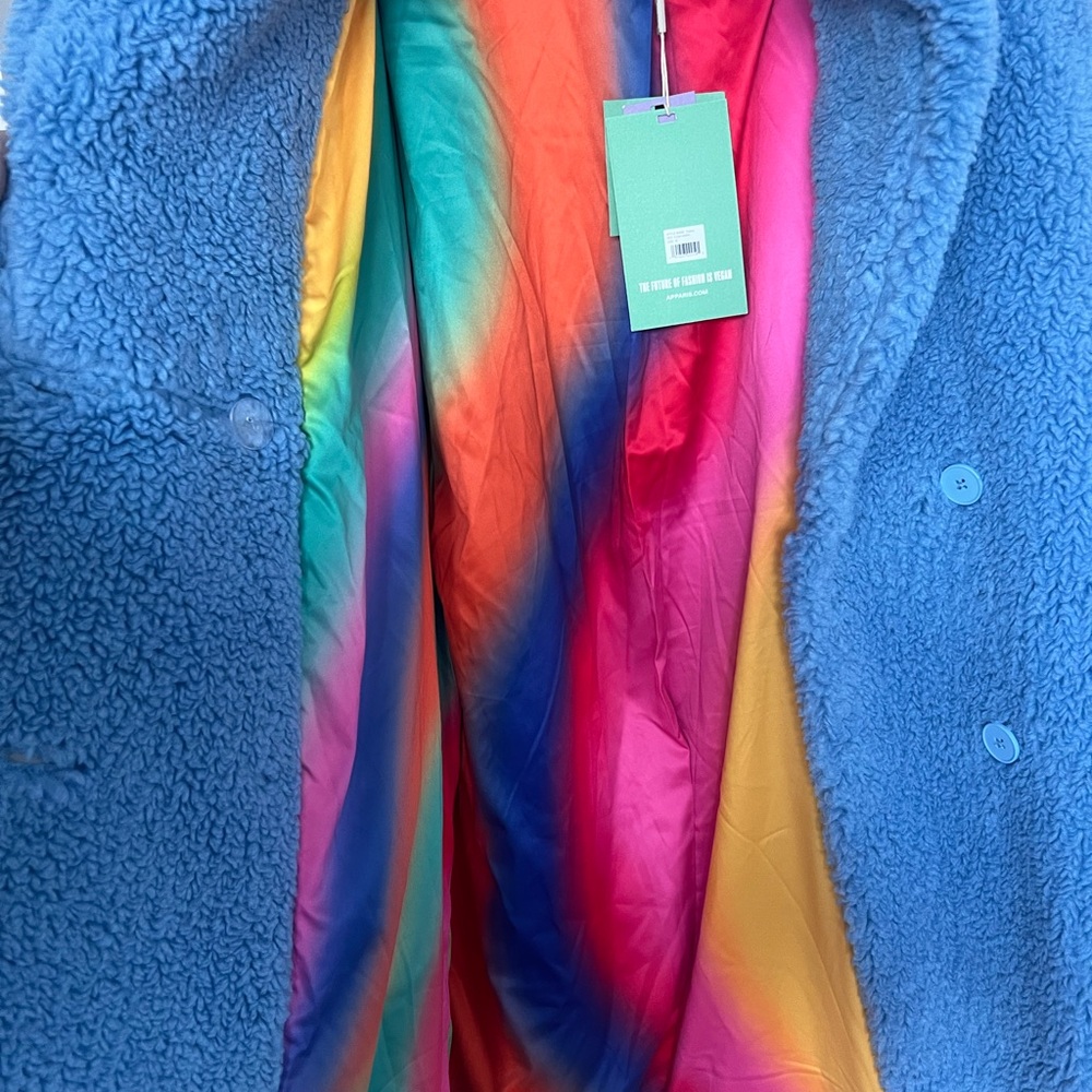 Apparis Dasha Coat in Marine Blue - Picture 6 of 8